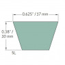 Diržas 5L-LG1030 (5L1030 17X2616La)