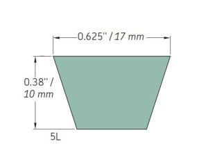 Diržas 5L-LG790 (5L790 17X2007La)