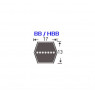 Diržas BB184 (HBB4750)