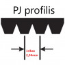 Diržo ruošinys PJ1549 (610J)